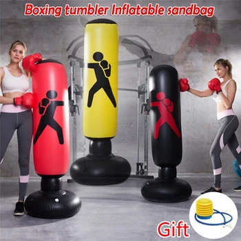 160cm PVC Inflatable Boxing Punching Bag Standing Home Gym Fitness Training Tool Indoor Musculation Sandbag with Gift
160cm PVC Inflatable Boxing Punching Bag Standing Home Gym Fitness Training Tool Indoor Musculation Sandbag with Gift