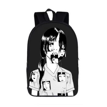 Japanese Horror Manga Backpack Women Men Rucksack School Bags Shintaro Kago Junji Itou Backpacks For Teenage Girls Boy Book bags
Japanese Horror Manga Backpack Women Men Rucksack School Bags Shintaro Kago Junji Itou Backpacks For Teenage Girls Boy Book bags