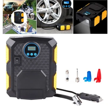 Portable Air Compressor Pump 12V DC - Pointer Digital Tire Inflator - Auto Tire Pump with Emergency Led Lighting and Long Cable
Portable Air Compressor Pump 12V DC - Pointer Digital Tire Inflator - Auto Tire Pump with Emergency Led Lighting and Long Cable