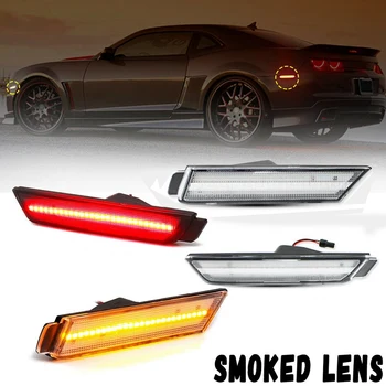 4Pcs LED Side Light Brake Reflector Light 96 SMD LED Indicators for 2010-2015 Chevy Camaro Trun Signal Lights (Amber/Red)
4Pcs LED Side Light Brake Reflector Light 96 SMD LED Indicators for 2010-2015 Chevy Camaro Trun Signal Lights (Amber/Red)
