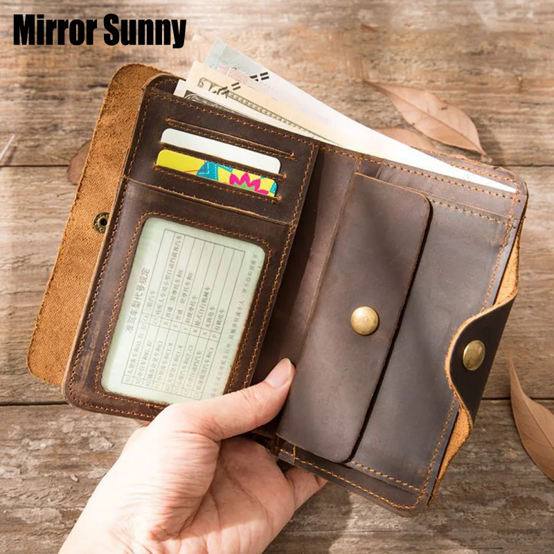 Original Handmade Genuine Leather Men's Wallet Short Style Top Layer Cowhide Purse Large Capacity Fold Wallet Coin Purse For Man
Original Handmade Genuine Leather Men's Wallet Short Style Top Layer Cowhide Purse Large Capacity Fold Wallet Coin Purse For Man