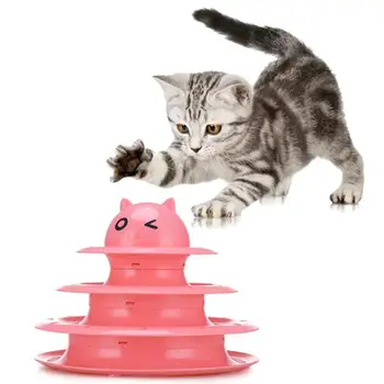 Cat Toy Three-Layer Turntable Track Tower Disk Amusement Interactive Training Toy Pet Kitten Game Playing Disc Plate Supplies
Cat Toy Three-Layer Turntable Track Tower Disk Amusement Interactive Training Toy Pet Kitten Game Playing Disc Plate Supplies