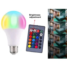 AC85-265V Magic RGB Led Bulb Light E27 B22 Remote Control 16 Colors Changing Color Smart Lamp Dimmable 3W 5W 10W 15W
AC85-265V Magic RGB Led Bulb Light E27 B22 Remote Control 16 Colors Changing Color Smart Lamp Dimmable 3W 5W 10W 15W