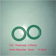 100 PCS Rubber ORing O-Ring CS2.65mm x ID 6/7.1/7.5/8/8.5/9/9.5/10/10.6/11.2/11.8/12.5 Fluorine Rubber Gasket Seal FKM O Ring
100 PCS Rubber ORing O-Ring CS2.65mm x ID 6/7.1/7.5/8/8.5/9/9.5/10/10.6/11.2/11.8/12.5 Fluorine Rubber Gasket Seal FKM O Ring