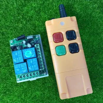 RF 4CH DC12V Wireless Remote Control Switch System lighting Receiver Transmitter 433mhz 100m Remote control of winch/gate
RF 4CH DC12V Wireless Remote Control Switch System lighting Receiver Transmitter 433mhz 100m Remote control of winch/gate