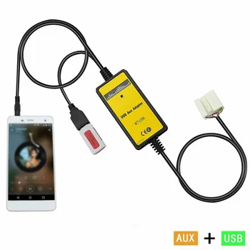 12V USB AUX In Adapter Car Stereo Digital CD Changer 3.5mm Interface Premium Car Accessory For Honda
12V USB AUX In Adapter Car Stereo Digital CD Changer 3.5mm Interface Premium Car Accessory For Honda