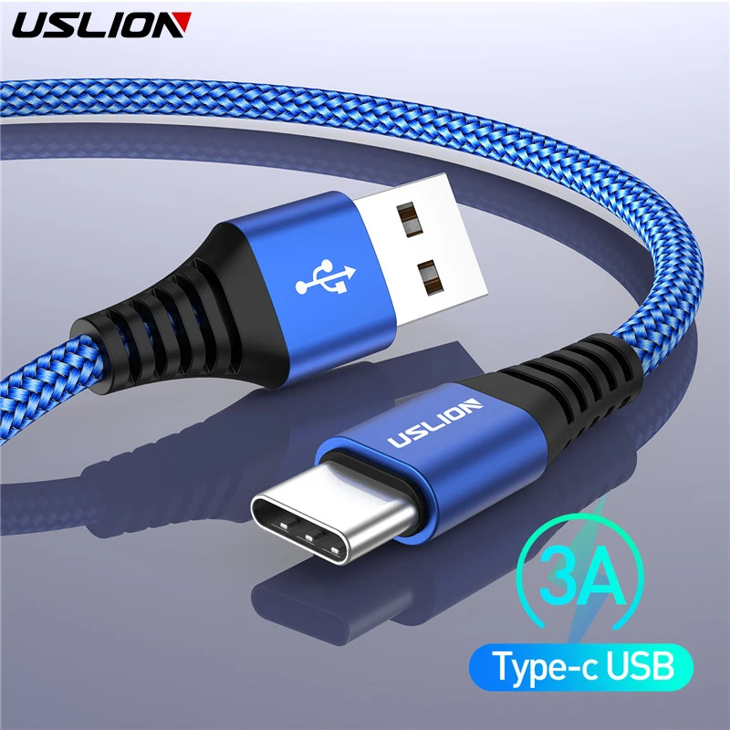 USLION 3A USB Type C Cable for xiaomi redmi k20 pro USB C Mobile Phone Cable Fast Charging Type C Type-C Devices For Samsung S9
USLION 3A USB Type C Cable for xiaomi redmi k20 pro USB C Mobile Phone Cable Fast Charging Type C Type-C Devices For Samsung S9