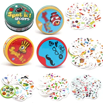 2020spot it and dobble card game table Board Game For Dobbles Kids Spot Cards It Go Camping Metal Tin Box toys 
2020spot it and dobble card game table Board Game For Dobbles Kids Spot Cards It Go Camping Metal Tin Box toys