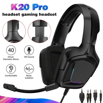 POHIKS 1pc Professional K20 Pro Gaming Headset Adjustable Deep Bass Stereo Headphone With HD Microphone For XBOX One PS4
POHIKS 1pc Professional K20 Pro Gaming Headset Adjustable Deep Bass Stereo Headphone With HD Microphone For XBOX One PS4