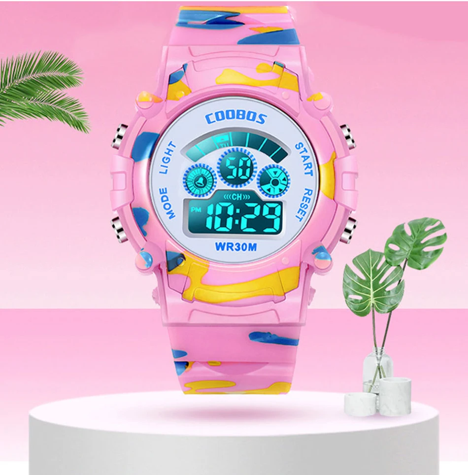 Camouflage Digital Sport Wristwatch