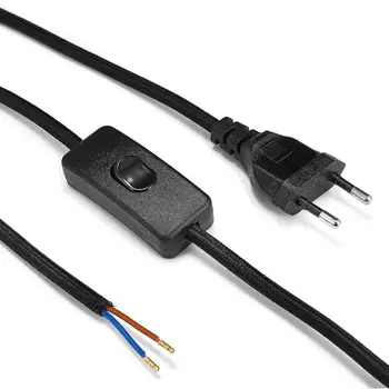 Euro Plug Power Cable 2m 3m Pigtail Rewired ON/OFF Switch Cable EU Power Supply Cord For Extension Socket Lamp Project Radio
Euro Plug Power Cable 2m 3m Pigtail Rewired ON/OFF Switch Cable EU Power Supply Cord For Extension Socket Lamp Project Radio