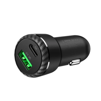 Quick Charger PD+QC3.0 Dual USB Port Fast Charging Voltage Monitoring Car Mobile Phone Chargers For Huawei iPhone Xiaomi Samsung
Quick Charger PD+QC3.0 Dual USB Port Fast Charging Voltage Monitoring Car Mobile Phone Chargers For Huawei iPhone Xiaomi Samsung