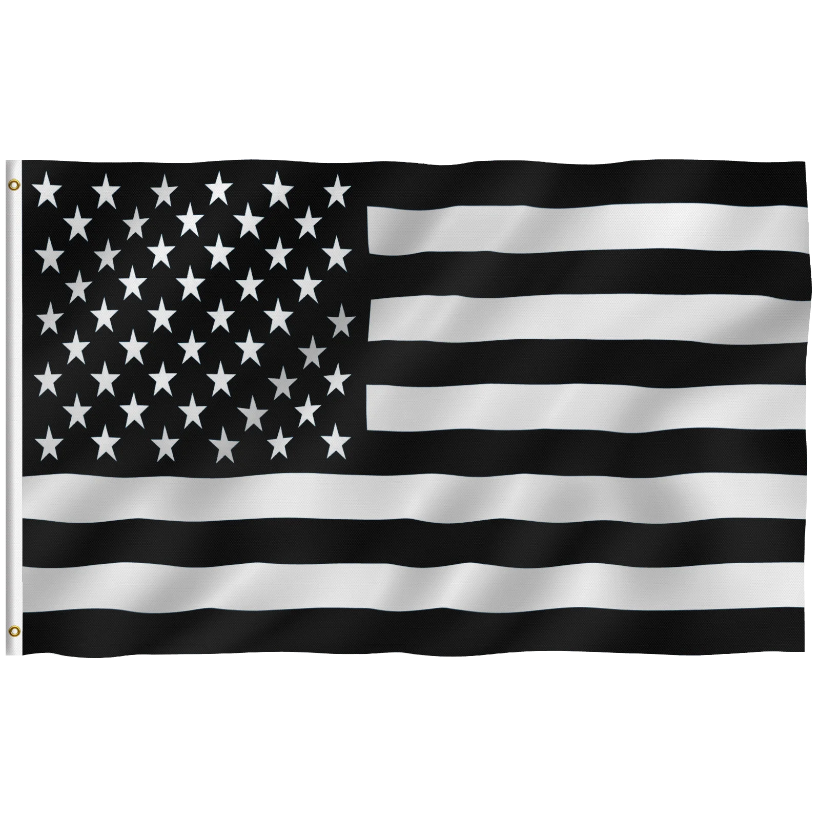 3x5 Foot Black White American Flag Vivid Color UV Fade Resistant Canvas Header Double Stitched Recession USA Polyester Flags
3x5 Foot Black White American Flag Vivid Color UV Fade Resistant Canvas Header Double Stitched Recession USA Polyester Flags
