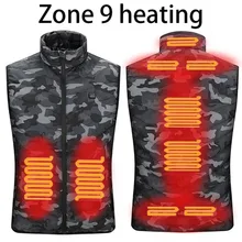 4/9 Area Heated Vest Men Winter Smart Heating Vest Cotton Women Electrical USB Heating Jacket For Camping Hiking Vest Camouflage
4/9 Area Heated Vest Men Winter Smart Heating Vest Cotton Women Electrical USB Heating Jacket For Camping Hiking Vest Camouflage