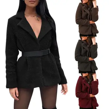 2019 New Autumn Winter Jackets Casual Slim Simple Fleece Simple Coats Ladies Long Sleeve Turn-Down Collar Cardigan Tops Outwear
2019 New Autumn Winter Jackets Casual Slim Simple Fleece Simple Coats Ladies Long Sleeve Turn-Down Collar Cardigan Tops Outwear