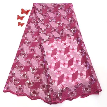 African Beaded Lace Fabrics 2019 High Quality Embroidered Nigerian Lace Fabrics Handmade French Net Tulle Lace 
African Beaded Lace Fabrics 2019 High Quality Embroidered Nigerian Lace Fabrics Handmade French Net Tulle Lace