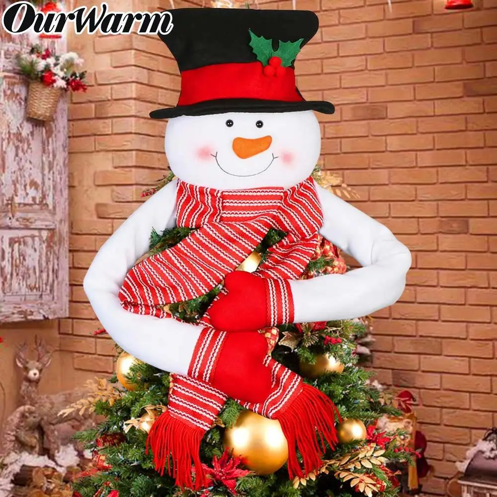 OurWarm Big Snowman Christmas Tree Topper with Scarf Hat Xmas Trees Ornament New Year Party Gifts Christmas Tree Decorations
OurWarm Big Snowman Christmas Tree Topper with Scarf Hat Xmas Trees Ornament New Year Party Gifts Christmas Tree Decorations