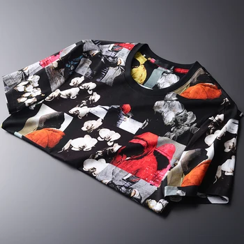 Printed Men Digital Luxury Allover Printing Short Sleeve Mens T-shirts Plus Size 4xl 100% Cotton Slim Man Tee
Printed Men Digital Luxury Allover Printing Short Sleeve Mens T-shirts Plus Size 4xl 100% Cotton Slim Man Tee