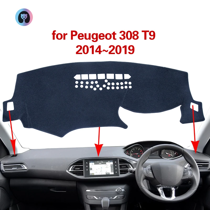for Peugeot 308 T9 2014~2019 Anti-Slip Mat Dashboard Cover Pad Flannel Sunshade Dashmat Carpet Car Accessories 2015 2016 2017
for Peugeot 308 T9 2014~2019 Anti-Slip Mat Dashboard Cover Pad Flannel Sunshade Dashmat Carpet Car Accessories 2015 2016 2017