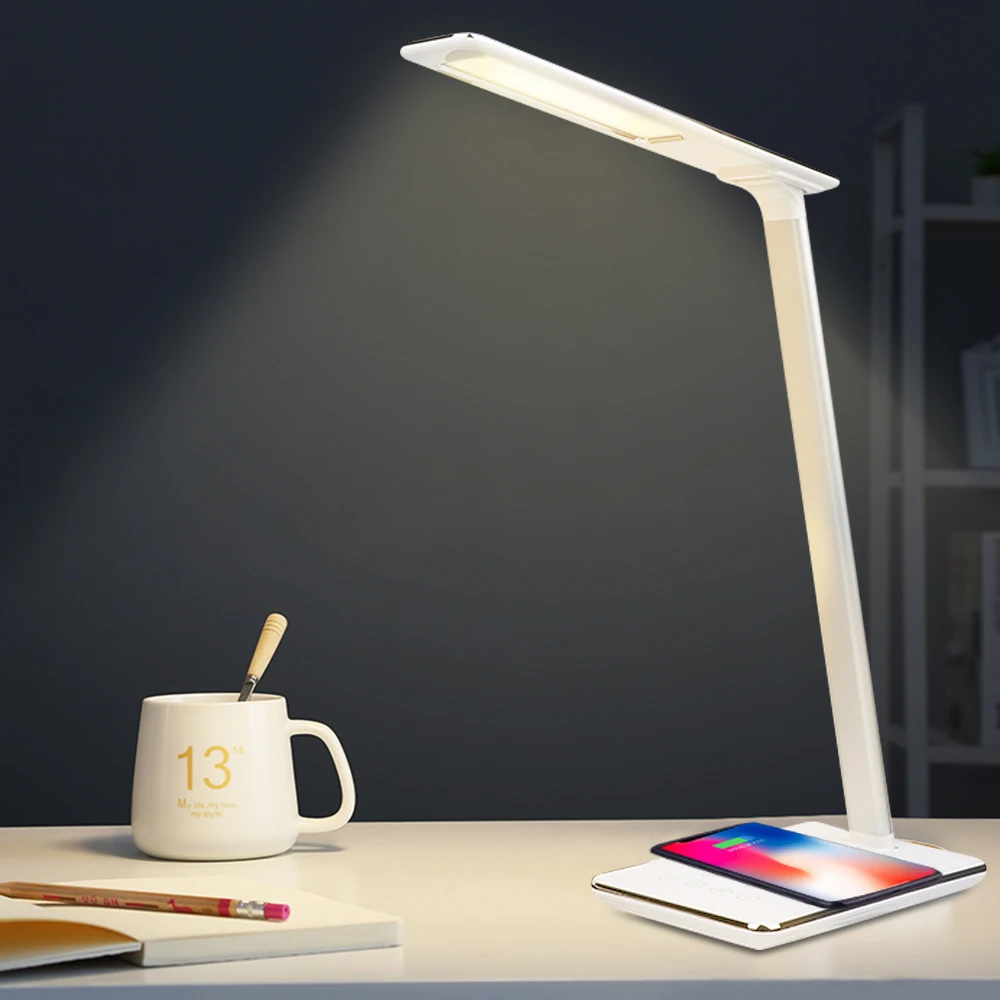 LED Table Desk Lamp 2 In 1 QI Wireless Charging Creative Eye Protection Multi-Function Reading Light For Mobile Phone charge
LED Table Desk Lamp 2 In 1 QI Wireless Charging Creative Eye Protection Multi-Function Reading Light For Mobile Phone charge