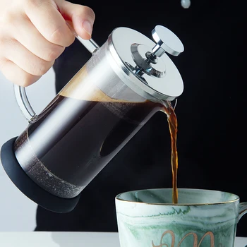 French Press Coffee Pot Glass Filter Cold Brew Pitcher Percolator Milk Coffee Pot Kettle Tools Cafetera Expreso Cookware DE50KF
French Press Coffee Pot Glass Filter Cold Brew Pitcher Percolator Milk Coffee Pot Kettle Tools Cafetera Expreso Cookware DE50KF