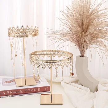 Stand for earring jewelry holder necklace rack jewellery organizer bijoux Crown hollow design display joyeros decorative boxes
Stand for earring jewelry holder necklace rack jewellery organizer bijoux Crown hollow design display joyeros decorative boxes