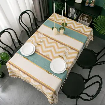 Chenille Jacquard Wavy Tablecloth with Tassel Polyester Yellow Gray Dining Table Cover European Obrus Rectangular Manteles ZC111
Chenille Jacquard Wavy Tablecloth with Tassel Polyester Yellow Gray Dining Table Cover European Obrus Rectangular Manteles ZC111