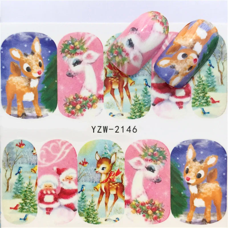 1 Sheet Christmas Nail Sticker Santa Claus Snowman Elk Christmas Tree Pattern Water Transfer Manicure Nail Art Wraps Decor Tool
1 Sheet Christmas Nail Sticker Santa Claus Snowman Elk Christmas Tree Pattern Water Transfer Manicure Nail Art Wraps Decor Tool