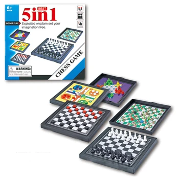 5 In I Board Game Set Educational Magnetic Chessboard Entertainment Traditional Toy Flying Chess Kids Adults Parent Child Travel
5 In I Board Game Set Educational Magnetic Chessboard Entertainment Traditional Toy Flying Chess Kids Adults Parent Child Travel