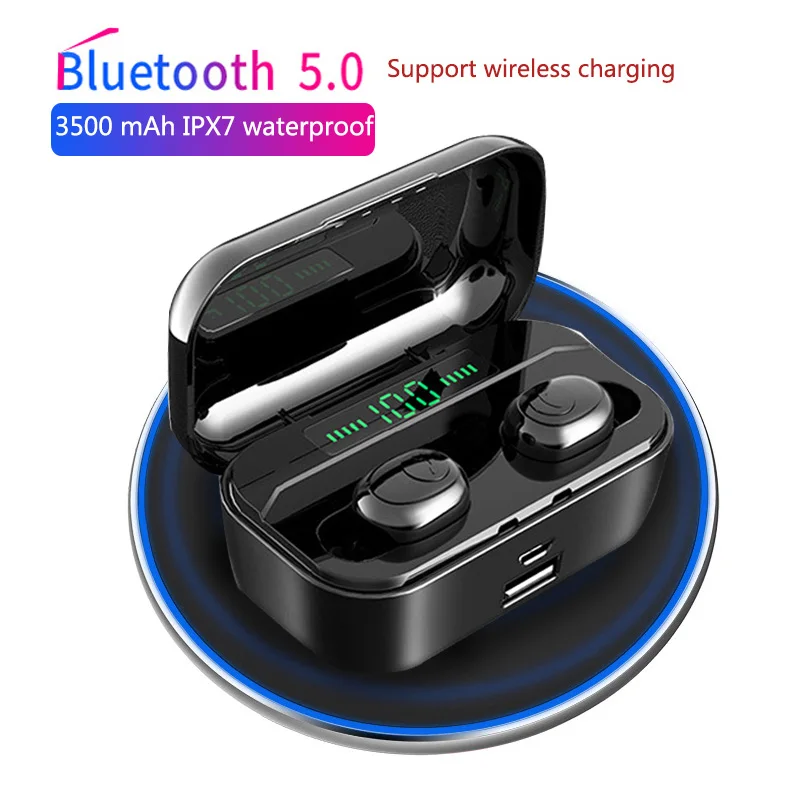 5Hour IPX7 Waterproof Bluetooth Earphone 3500mAh hifi TWS Wireless Headphone Bluetooth 5.0 Headset air mic dots V q32 for xiaomi
5Hour IPX7 Waterproof Bluetooth Earphone 3500mAh hifi TWS Wireless Headphone Bluetooth 5.0 Headset air mic dots V q32 for xiaomi