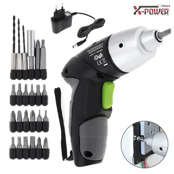 Mini Screwdriver Power Tool 4.8V 24pcs Rechargeable for Furniture Installation / Screwing / Corner Repair / Wood Punching
Mini Screwdriver Power Tool 4.8V 24pcs Rechargeable for Furniture Installation / Screwing / Corner Repair / Wood Punching