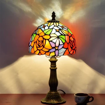 Vintage Tiffany Table Lamps Mediterranean Baroque Light Fixtures Stained Glass LED Stand Desk Bedroom Bedside Lamp Home Decor
Vintage Tiffany Table Lamps Mediterranean Baroque Light Fixtures Stained Glass LED Stand Desk Bedroom Bedside Lamp Home Decor