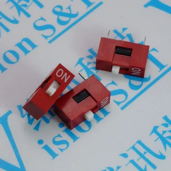 DIP switch 2.54 pitch 1 bit in-line DIP level switch two 2.54mm pitch 1PIN code switch
DIP switch 2.54 pitch 1 bit in-line DIP level switch two 2.54mm pitch 1PIN code switch