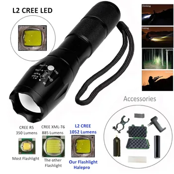 Zoomable XML L2 LED Tactical Flashlight+18650 Battery+Holder+Charger+Case Leisure Convenience durable practical Home
Zoomable XML L2 LED Tactical Flashlight+18650 Battery+Holder+Charger+Case Leisure Convenience durable practical Home