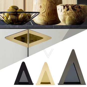 Modern triangle cabinet door handle Plane embedded drawerpulls Brushed brass/ black 3.6"/5" Kitchen furniture handles hardware
Modern triangle cabinet door handle Plane embedded drawerpulls Brushed brass/ black 3.6"/5" Kitchen furniture handles hardware