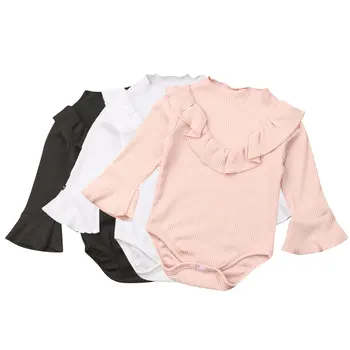0-18M Newborn Infant Baby Girls Ruffles Romper Long Sleeve Solid Jumpsuit Baby Girls Costumes Autumn Spring Clothes
0-18M Newborn Infant Baby Girls Ruffles Romper Long Sleeve Solid Jumpsuit Baby Girls Costumes Autumn Spring Clothes