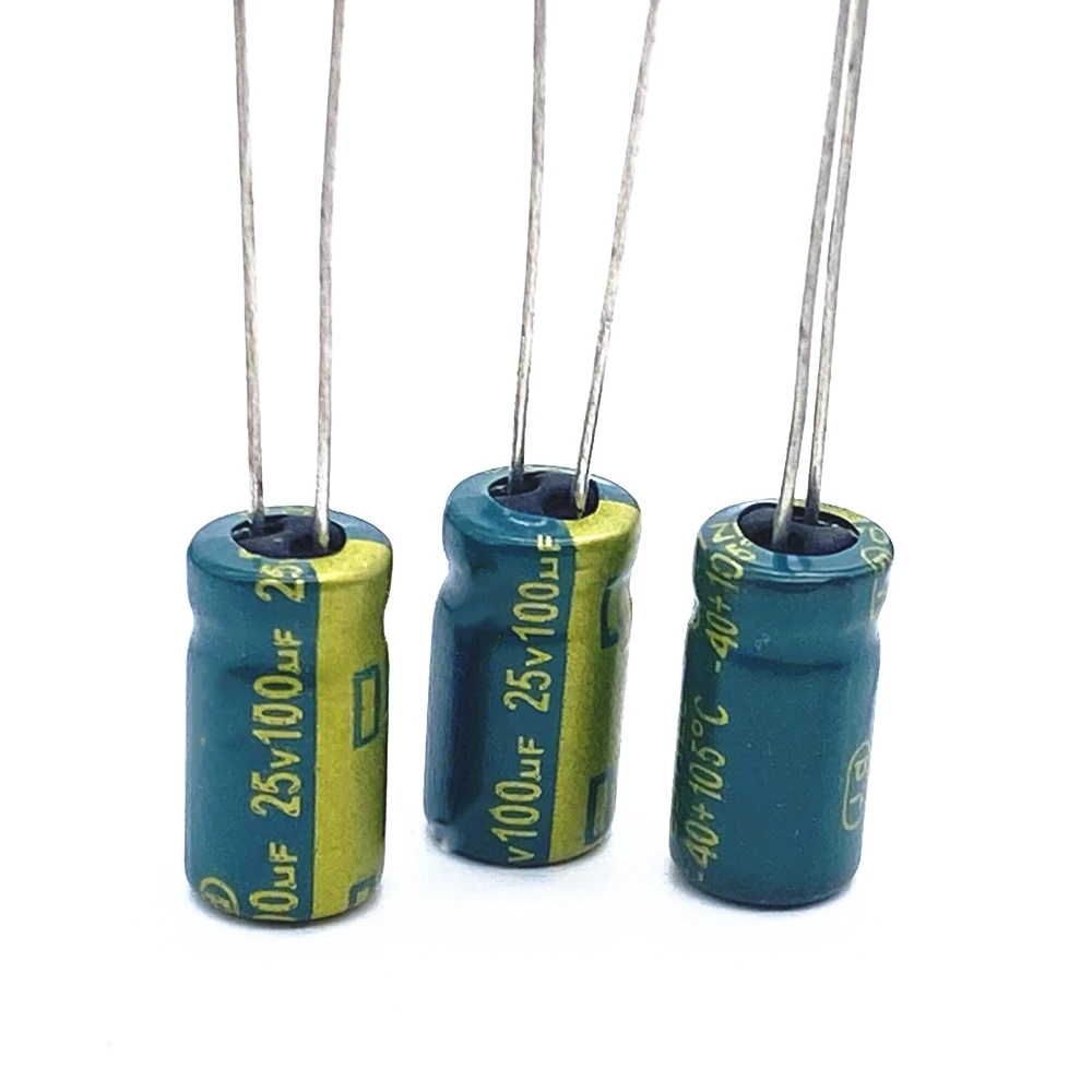 20pcs/lot 25V 100UF Low ESR/Impedance High Frequency Aluminum Electrolytic Capacitor Size 6*12 100UF25V 20%
20pcs/lot 25V 100UF Low ESR/Impedance High Frequency Aluminum Electrolytic Capacitor Size 6*12 100UF25V 20%