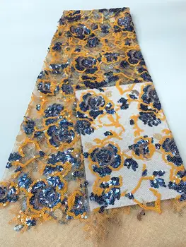 Latest African Lace Fabric Gold French Mesh Sequins Lace Fabric With Sequins Nigerian Lace Fabric For Wedding Dress
Latest African Lace Fabric Gold French Mesh Sequins Lace Fabric With Sequins Nigerian Lace Fabric For Wedding Dress