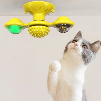 Pet Self Grooming Brush with Spinning Windmill Cat Hair Brush Suction Design Cat Massage Comb Interactive Toy
Pet Self Grooming Brush with Spinning Windmill Cat Hair Brush Suction Design Cat Massage Comb Interactive Toy