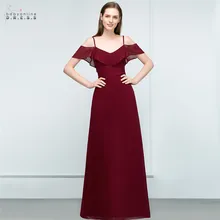 24 Hours Shipping Burgundy Chiffon Evening Dresses Long Backless Double V-neck Formal Wedding Prom Party Gowns robes de soirée
24 Hours Shipping Burgundy Chiffon Evening Dresses Long Backless Double V-neck Formal Wedding Prom Party Gowns robes de soirée