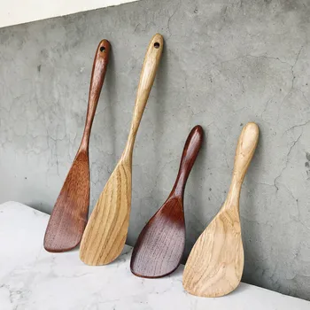 Chestnut Wood Spatula Non-stick Pot with a Spatula Set Wood Cooking Spatula 
Chestnut Wood Spatula Non-stick Pot with a Spatula Set Wood Cooking Spatula