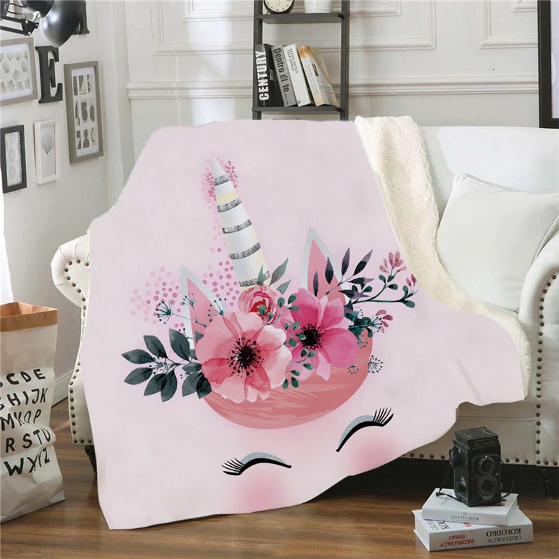 Unicorn Fluffy Throw Blankets Unicorn Fluffy Throw Blankets