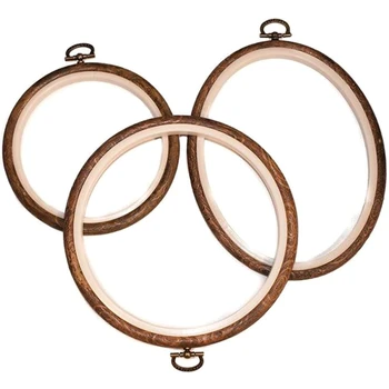 3 Pieces / Set of Embroidery Hoop Frame Set Cross Stitch Hoop Imitation Wood Ring Set DIY Cross Stitch Pin Display Stand Wreath
3 Pieces / Set of Embroidery Hoop Frame Set Cross Stitch Hoop Imitation Wood Ring Set DIY Cross Stitch Pin Display Stand Wreath