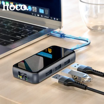 HOCO USB C HUB Type C to Multi USB 3.0 HUB HDMI Adapter USB Splitter for MacBook Pro iMac PC 3 Dock Splitter Port Type C Cable
HOCO USB C HUB Type C to Multi USB 3.0 HUB HDMI Adapter USB Splitter for MacBook Pro iMac PC 3 Dock Splitter Port Type C Cable