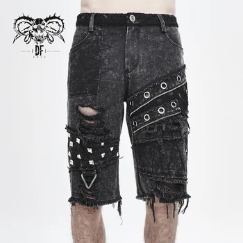Devil Fashion Men's Punk Loose Straight Shorts Daily Casual Cotton Broken Hole Short Pants
Devil Fashion Men's Punk Loose Straight Shorts Daily Casual Cotton Broken Hole Short Pants