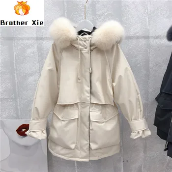 Women 2020 Winter Coat Loose Women Thick Warm Jacket Coat Big Collar Hooded Women White Duck Down Coat Casaco Feminino Parkas
Women 2020 Winter Coat Loose Women Thick Warm Jacket Coat Big Collar Hooded Women White Duck Down Coat Casaco Feminino Parkas