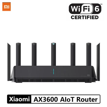 Xiaomi AX3600 AIoT Router Wifi 6 5G WPA3 Wifi6 600Mb Dual-Band 2976Mbs Gigabit Rate Qualcomm A53 External Signal Amplifier modem
Xiaomi AX3600 AIoT Router Wifi 6 5G WPA3 Wifi6 600Mb Dual-Band 2976Mbs Gigabit Rate Qualcomm A53 External Signal Amplifier modem