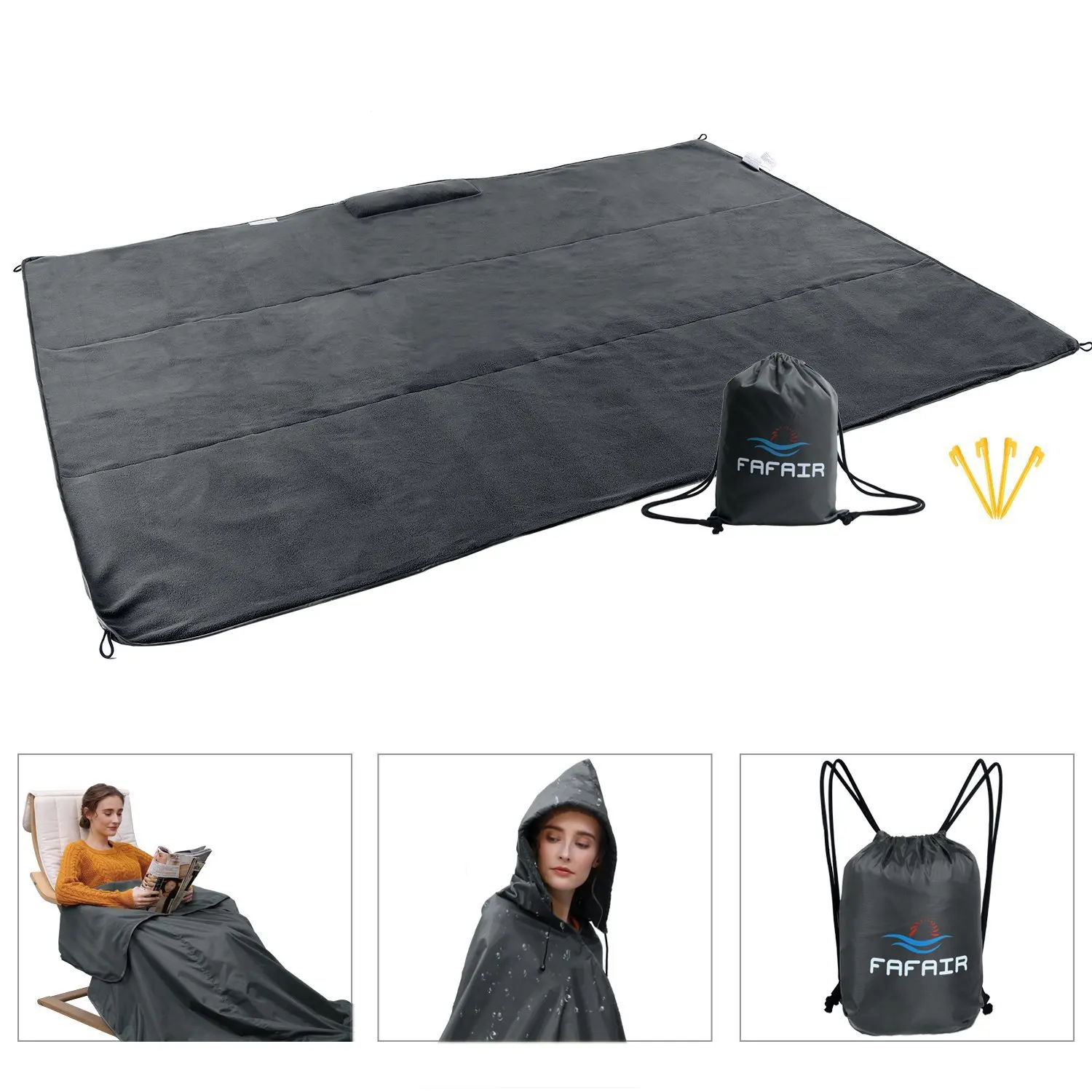 Factory Direct Selling Multi-functional Waterproof Outdoor Hooded Raincoat-Picnic Mat Foldable Easy to Carriable yeying tan
Factory Direct Selling Multi-functional Waterproof Outdoor Hooded Raincoat-Picnic Mat Foldable Easy to Carriable yeying tan