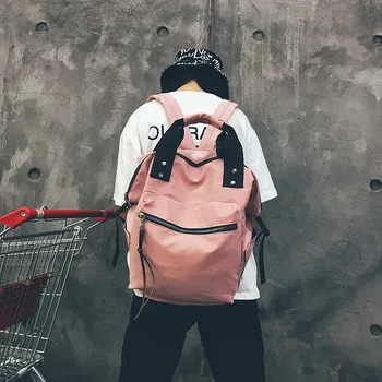 Academic Style Large Canvas Backpack Female Leisure Student Bag Small Fresh Travel 
Academic Style Large Canvas Backpack Female Leisure Student Bag Small Fresh Travel