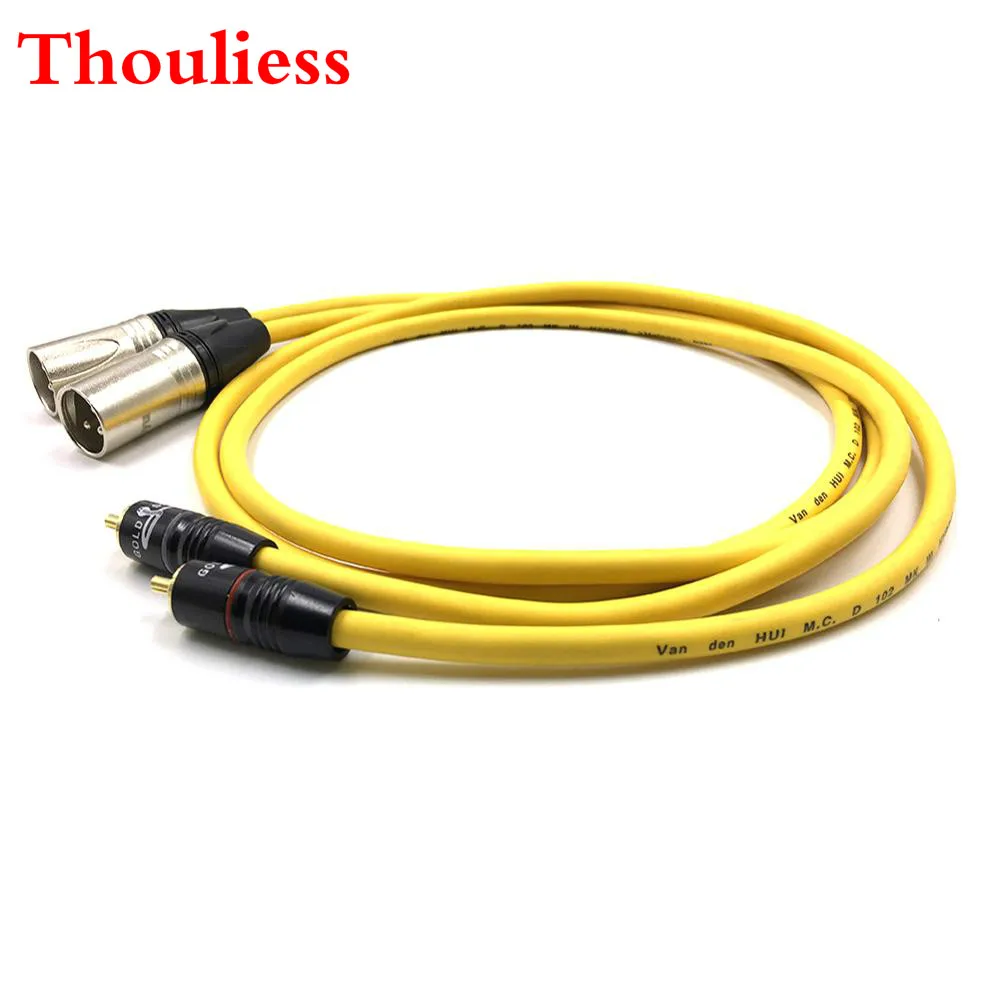 Thouliess PairTypeSNAKE-1 RCA to XLR Balacned Audio Cable RCA Male to XLR Male Interconnect Cable with VDH Van Den Hul102 MK III
Thouliess PairTypeSNAKE-1 RCA to XLR Balacned Audio Cable RCA Male to XLR Male Interconnect Cable with VDH Van Den Hul102 MK III